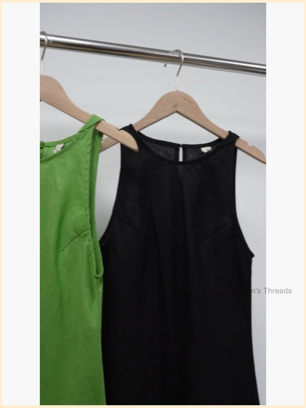 100% Linen Sleeveless Bodycon Maxi Dress with Side Splits - Picture 6 of 6